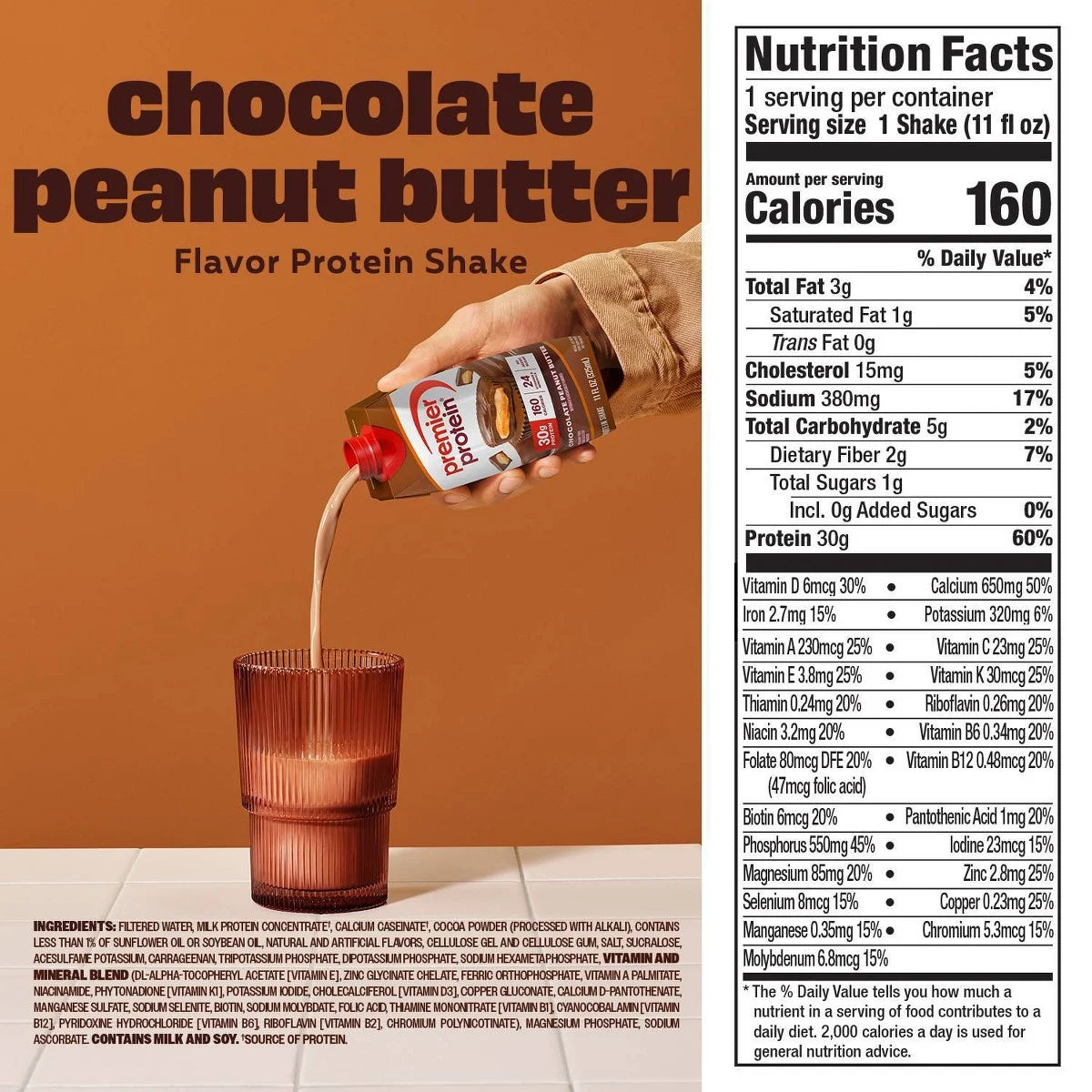 Premier Protein Nutritional Shake - Chocolate Peanut Butter