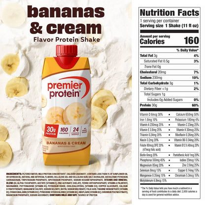 Premier Protein Nutritional Shake - Bananas & Cream