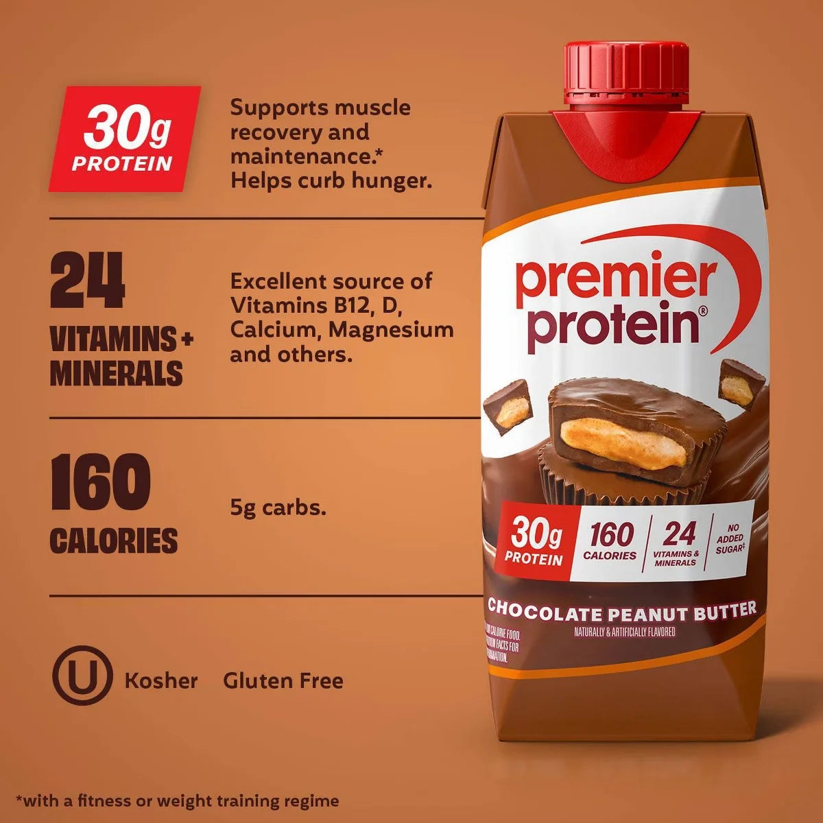 Premier Protein Nutritional Shake - Chocolate Peanut Butter