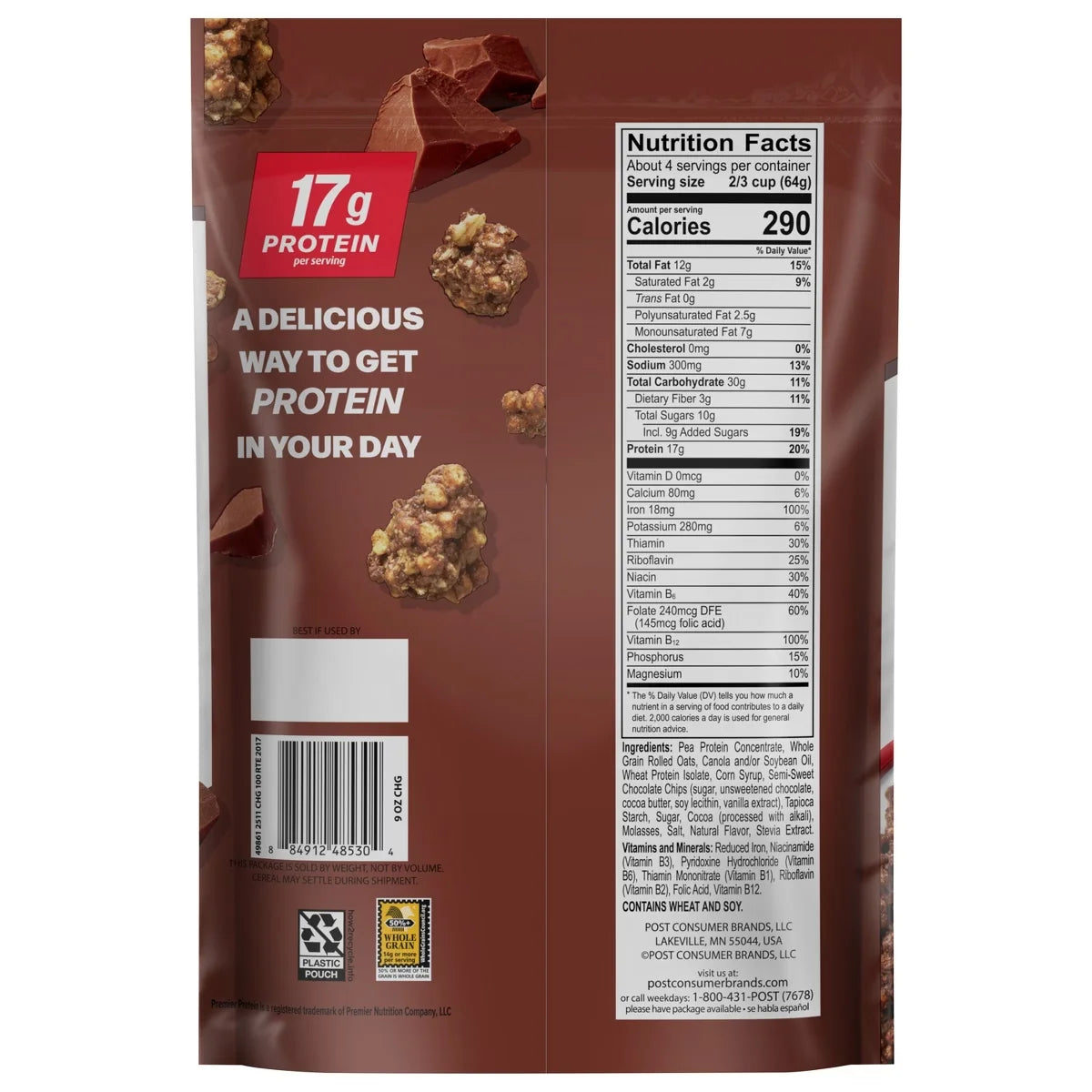 Post Premier Protein Chocolate Granola - 9oz