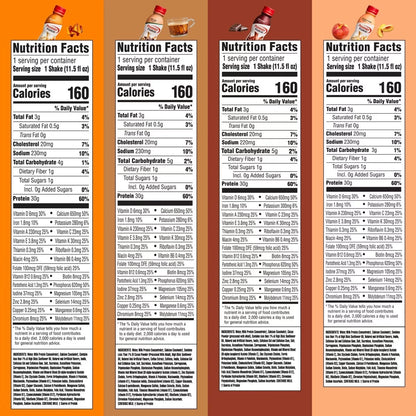Premier Protein Nutritional Shake Variety Pack Non-Caffeinated - 11.5 fl oz/8pk: Keto Certified, Gluten-Free, 30g Milk Protein, Ready to Drink