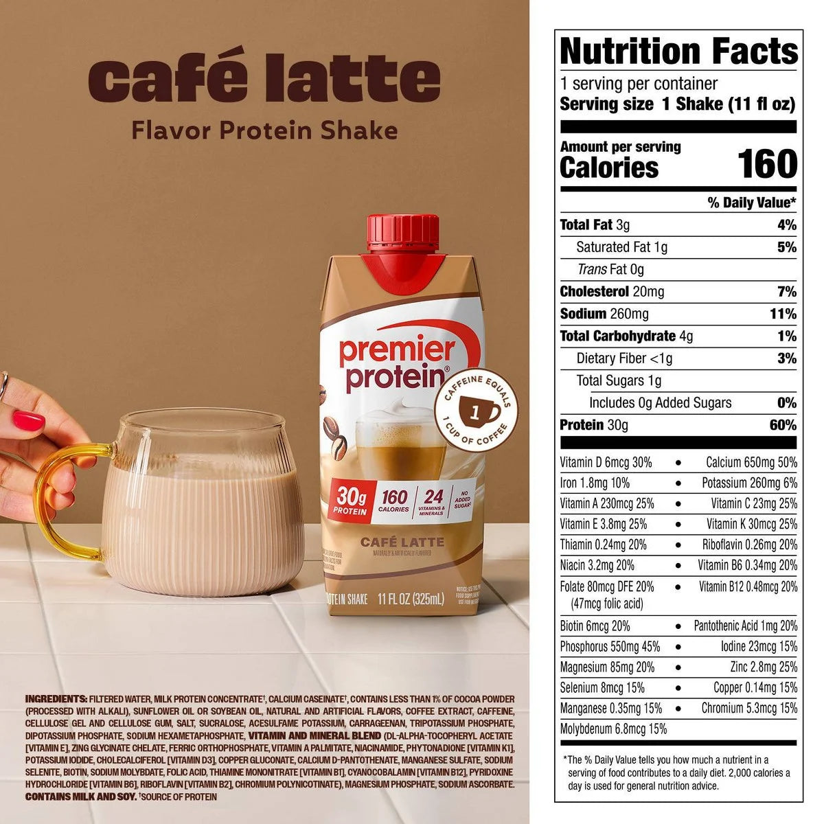 Premier Protein Nutritional Shake  - Café Latte